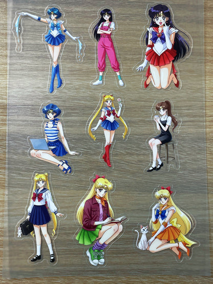 S34 Sailor Moon  sticker pet precut A5 size 6 pieces