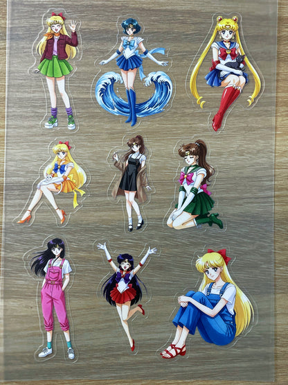 S34 Sailor Moon  sticker pet precut A5 size 6 pieces