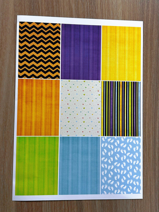 A-20  ATC background precut sticker  A4 size（1Pieces)