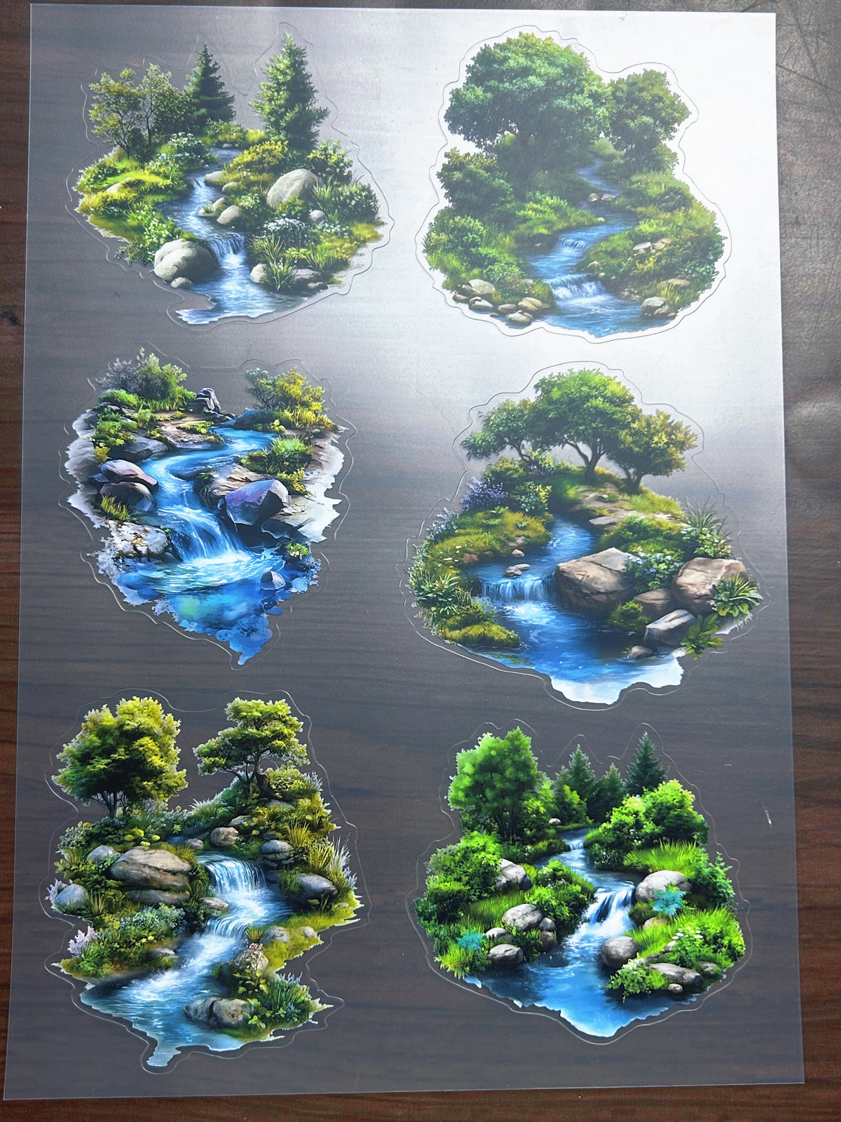 S-190 Wildflower Grass sticker pet precut A4 size 2 pieces