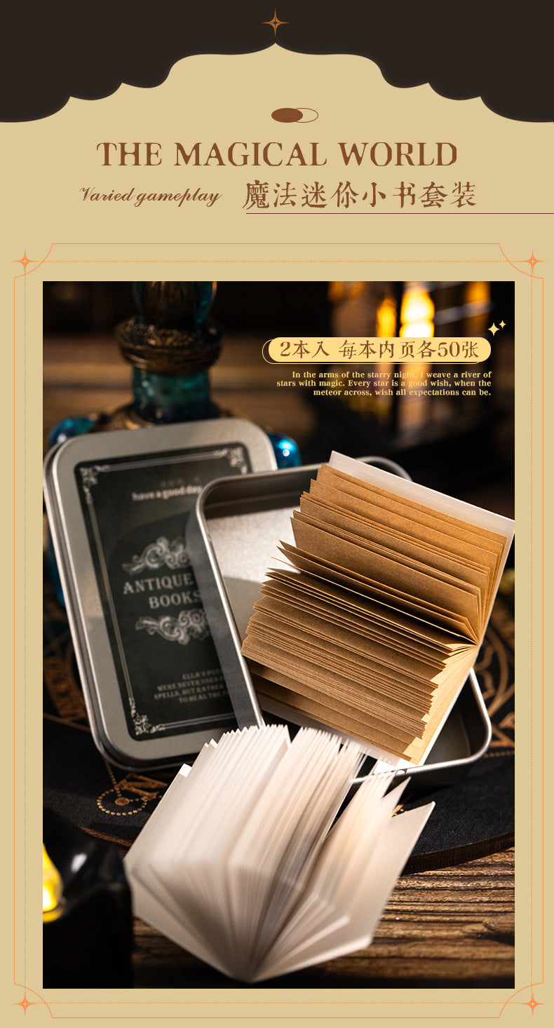 P-10 A Beautiful Day Set Small Book Material Book Antique Magic Bookstore Series 4Style