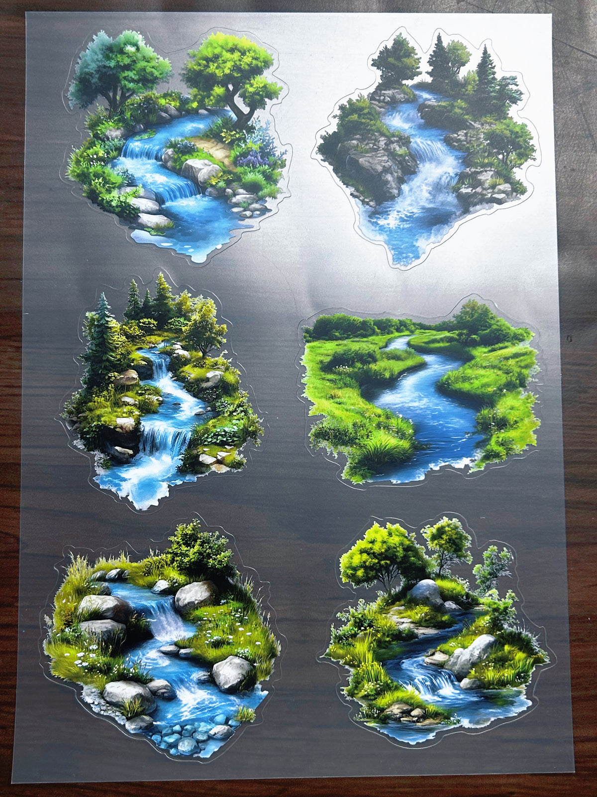 S-190 Wildflower Grass sticker pet precut A4 size 2 pieces