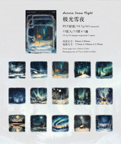 S-39  Large Size LandscapeSnow Poetry Series Winter Snow Scene 6Style