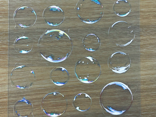E-86 Bubble 3D Embossed sticker 1 piece