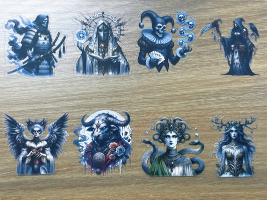 S111 Abyssal Dark God sticker pet precut A5 size 3 pieces
