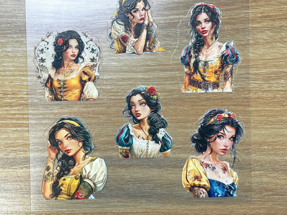 E-113 Thorn Snow Maiden 3D Embossed sticker 1 piece