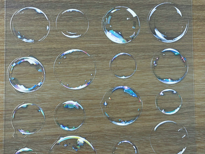 E-86 Bubble 3D Embossed sticker 1 piece