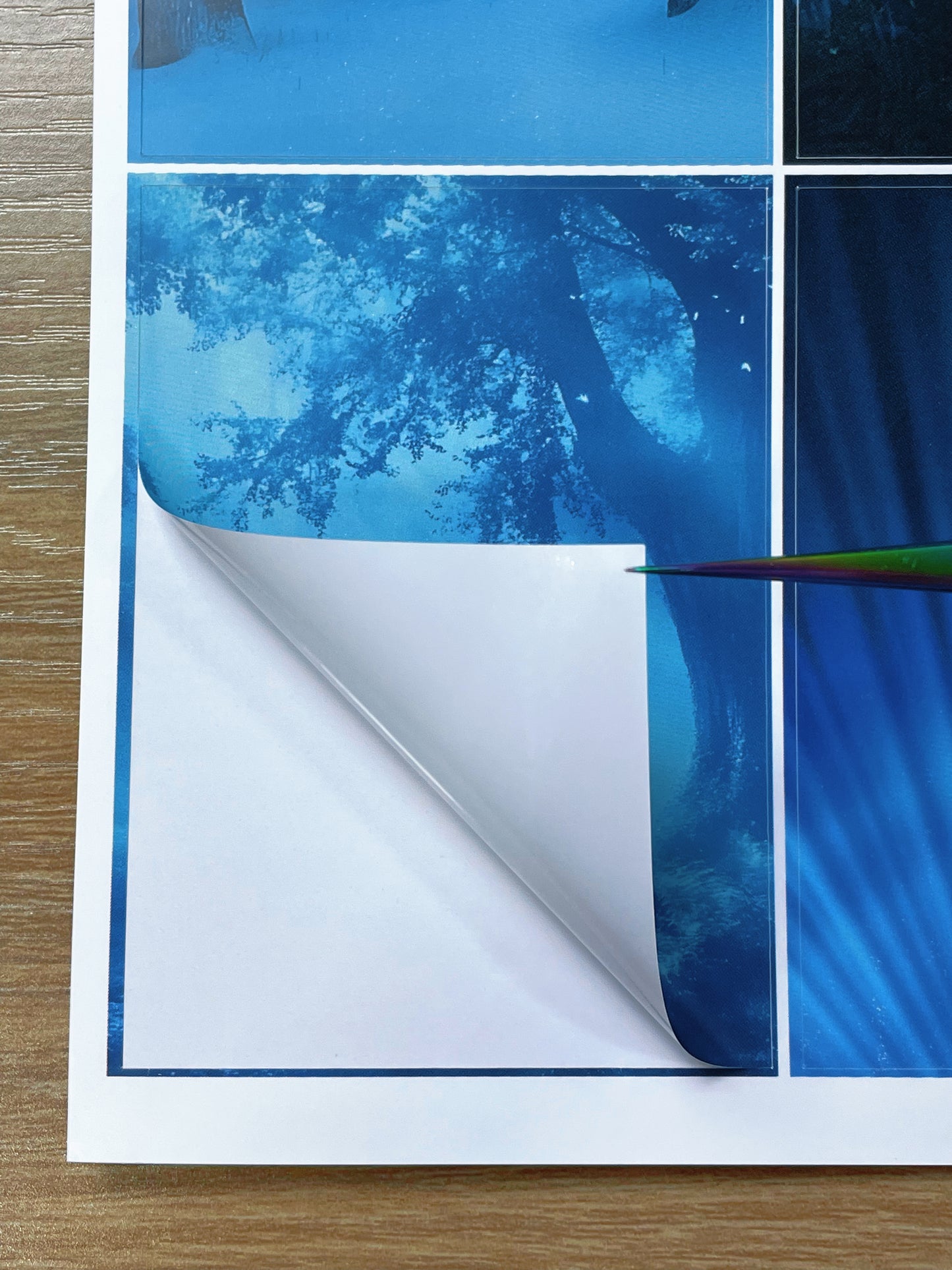 A-139  ATC background precut sticker  A4 size（1Piece)