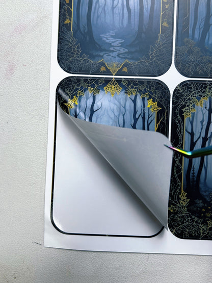 A-069  ATC background precut sticker  A4 size（1Pieces)