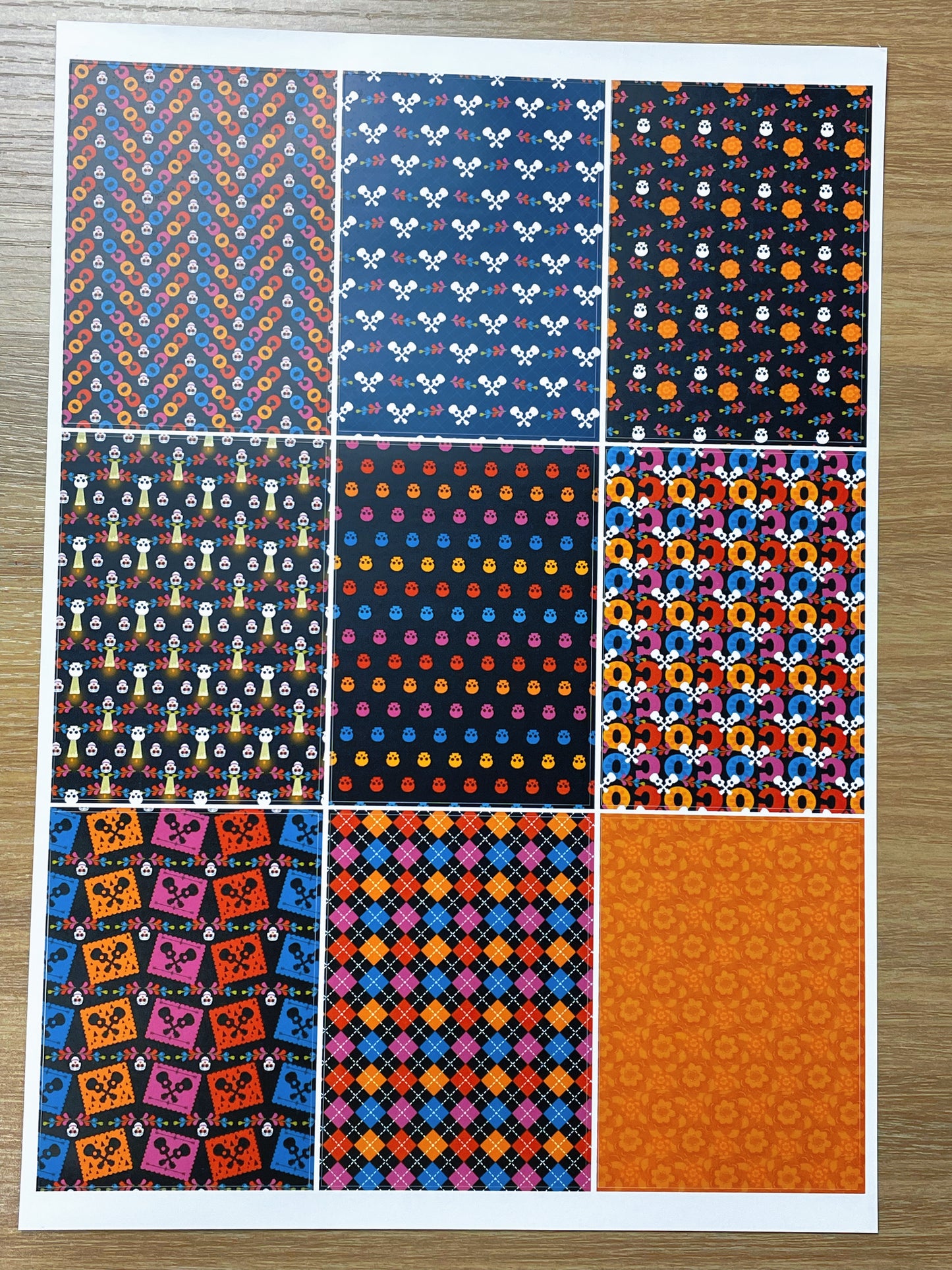 A-133  ATC background precut sticker  A4 size（1Piece)