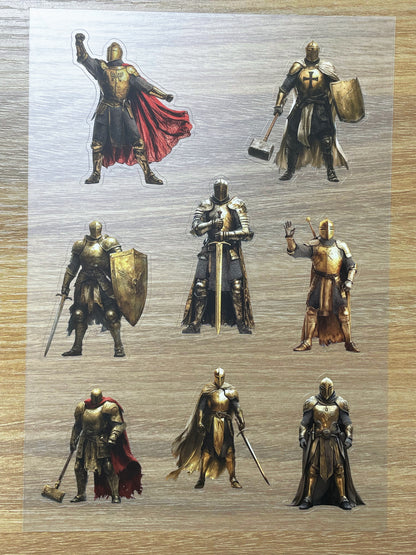 S67 Valiant Knight  sticker pet precut A5 size 3 pieces