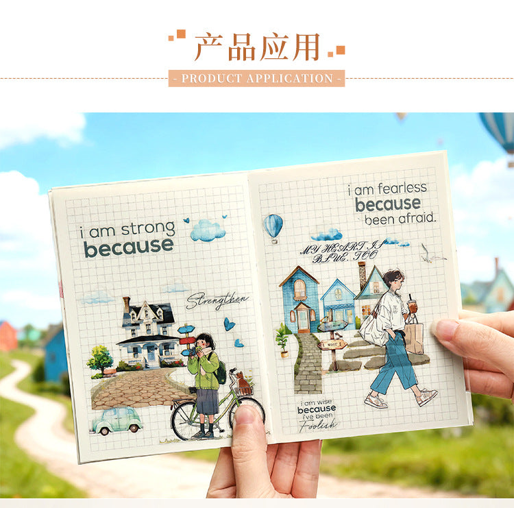 S-35Boxed Tape Set Impressions of Ancient Roads Series Scenery Stickers