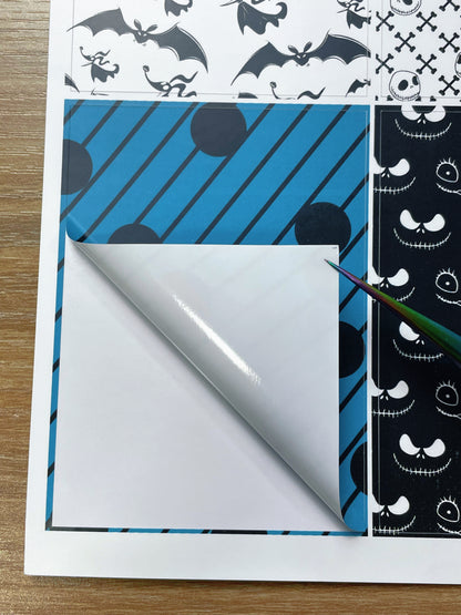 A-135  ATC background precut sticker  A4 size（1Piece)