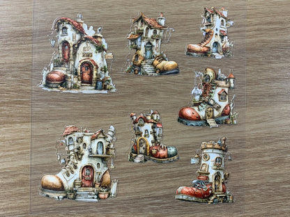 E-63 Boot Homes 3D Embossed sticker 1 piece