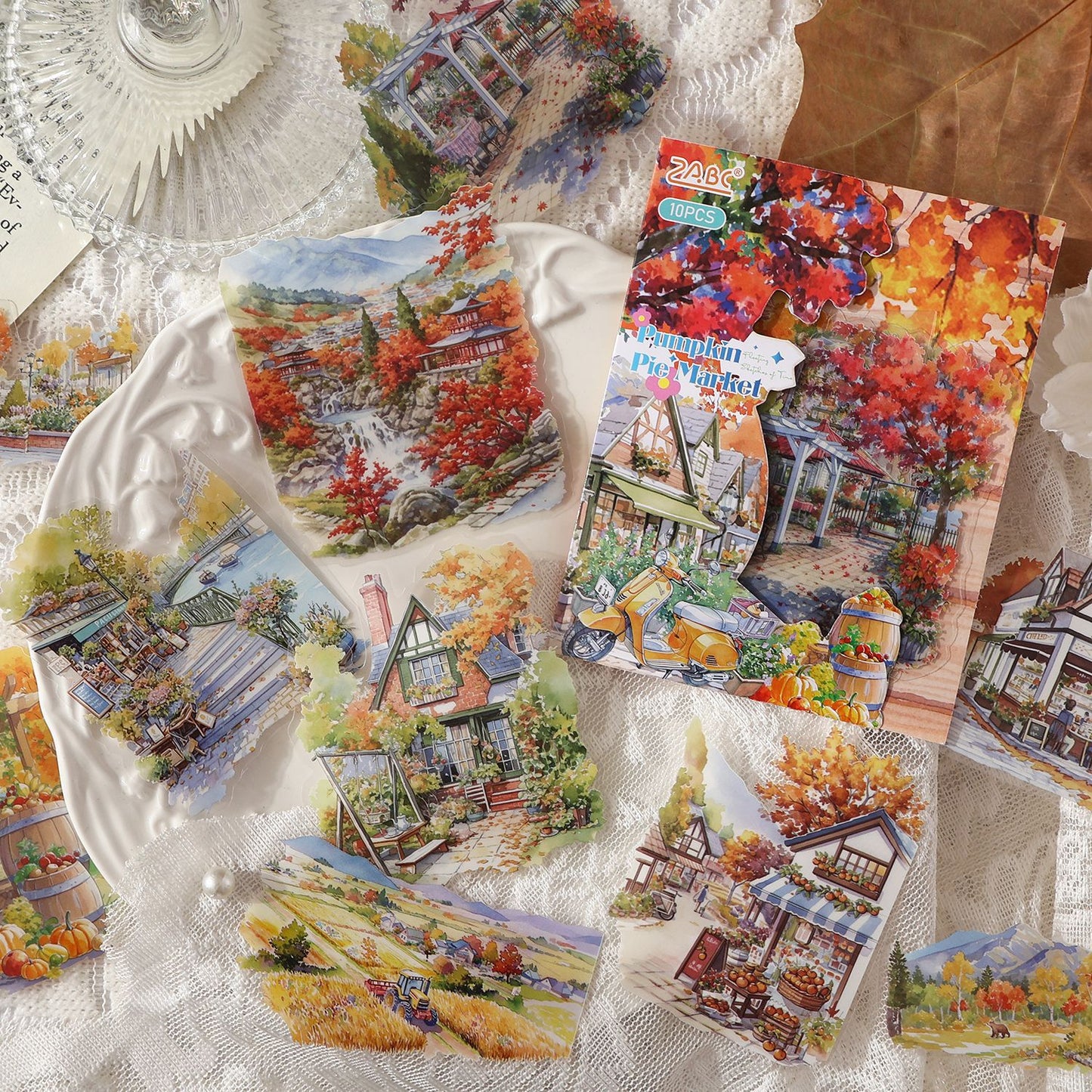 S-49  Seasonal Light Painting Series Sticker Pack 4Style