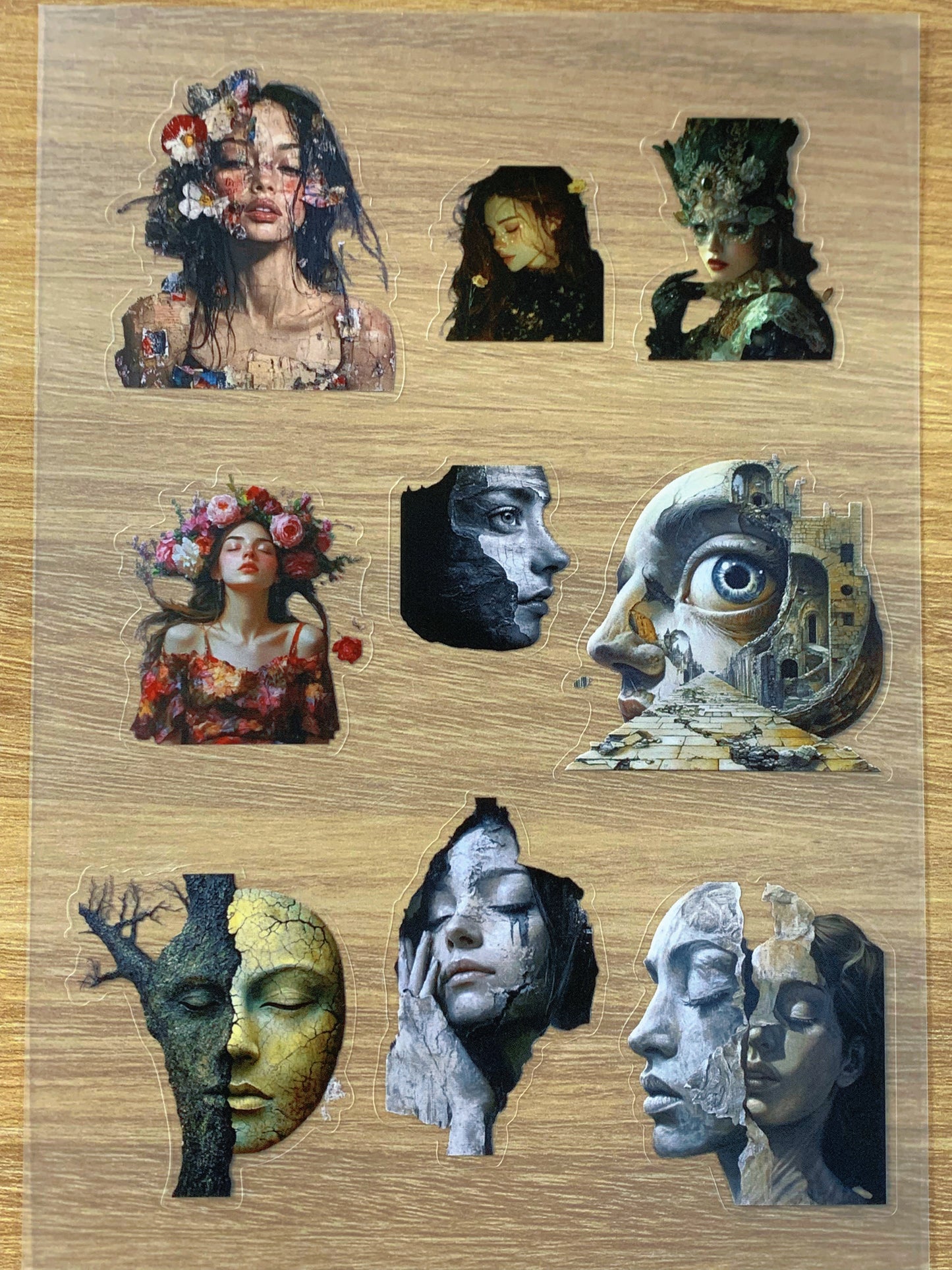 S47 Broken Fantasy  sticker pet precut A5 size 2 pieces
