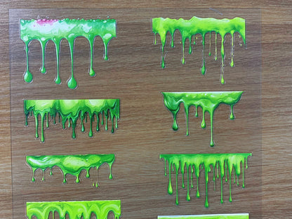 E-92 Sour Melt Goo 3D Embossed sticker 1 piece