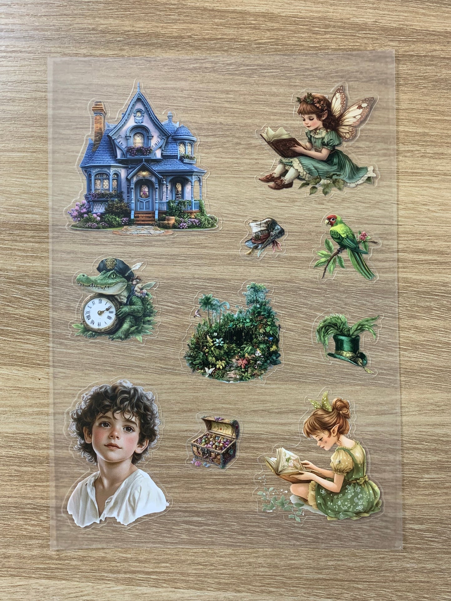 S17 Fairy Village & the Hidden Treasure pet precut A5 size 9 pieces