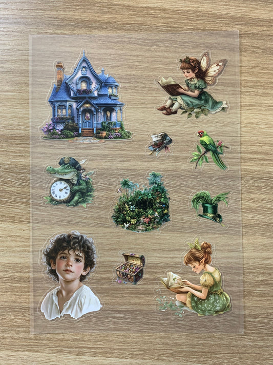 S17 Fairy Village & the Hidden Treasure pet precut A5 size 9 pieces