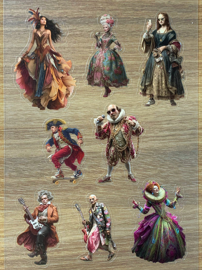 S36 Renaissance Rebels sticker pet precut A5 size 2 pieces
