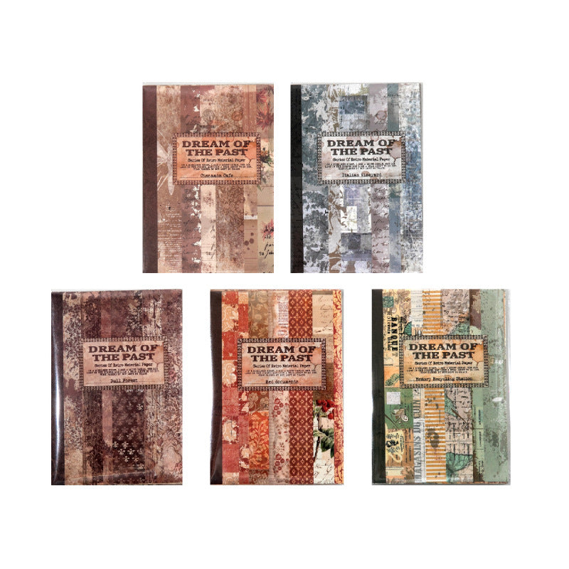 P-7 Dreaming of the Past Series Retro Theme Base Material Paper in 5 Styles