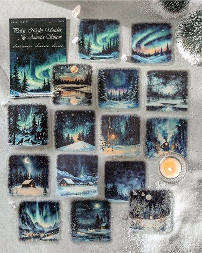 S-39  Large Size LandscapeSnow Poetry Series Winter Snow Scene 6Style