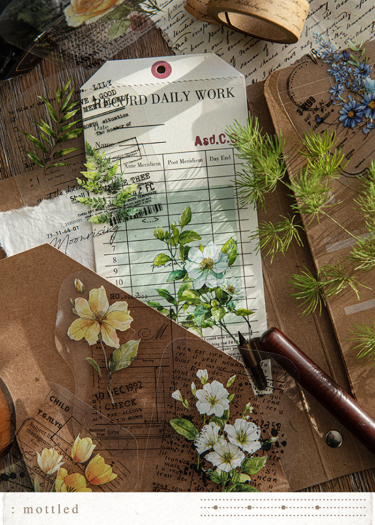 S-44  Kaleidoscope Notes Series Vintage Floral Landscaping Theme 6Style