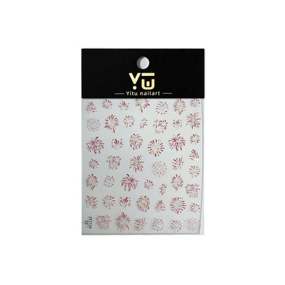 MINI-23Shell Light Gorgeous Fireworks  Stickers Splendid Fireworks New Year Hot-Selling Stickers