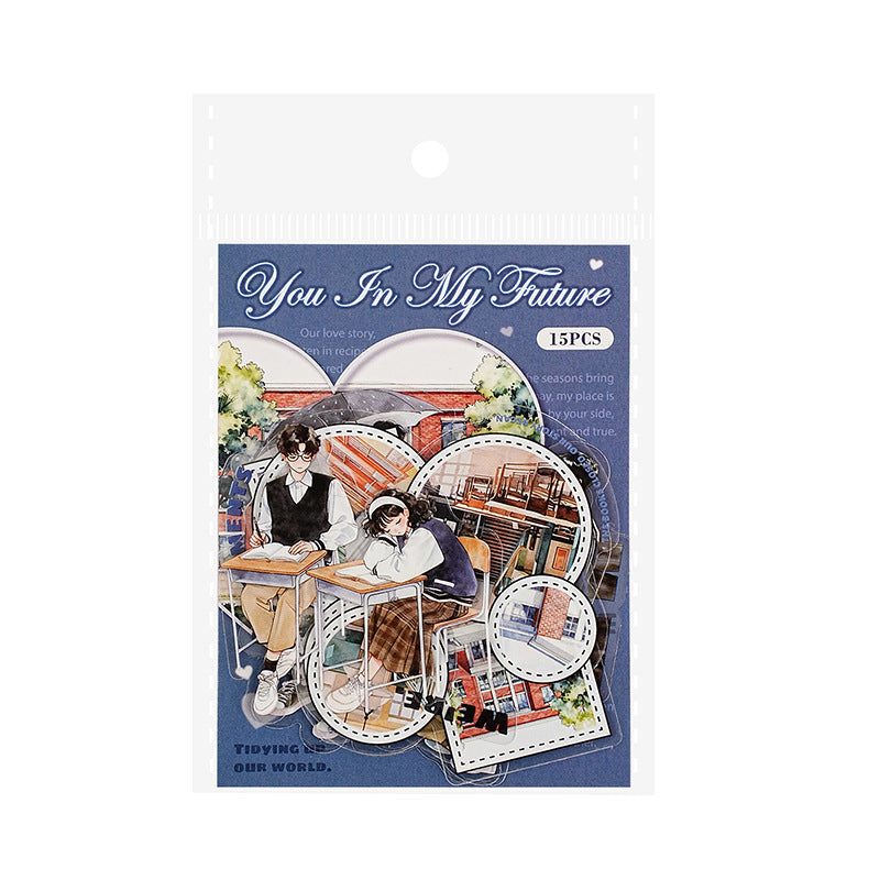 S-32  The Rest of My Life with You Series Couple Theme Sticker 6Style