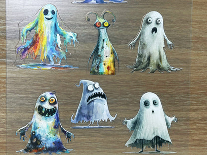 E-119 Iridescent Wraiths 3D Embossed sticker 1 piece