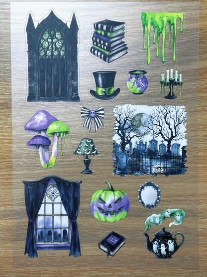 S121 Beetlejuice sticker pet precut A5 size 5 pieces