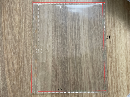 P-002  A5  Clear Protective Film (21*16.5 cm  ,10 pieces)