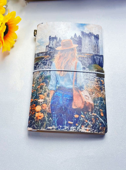 J-7 A6 size leather cover journal