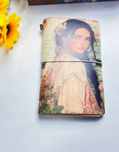 J-9 A6 size leather cover journal