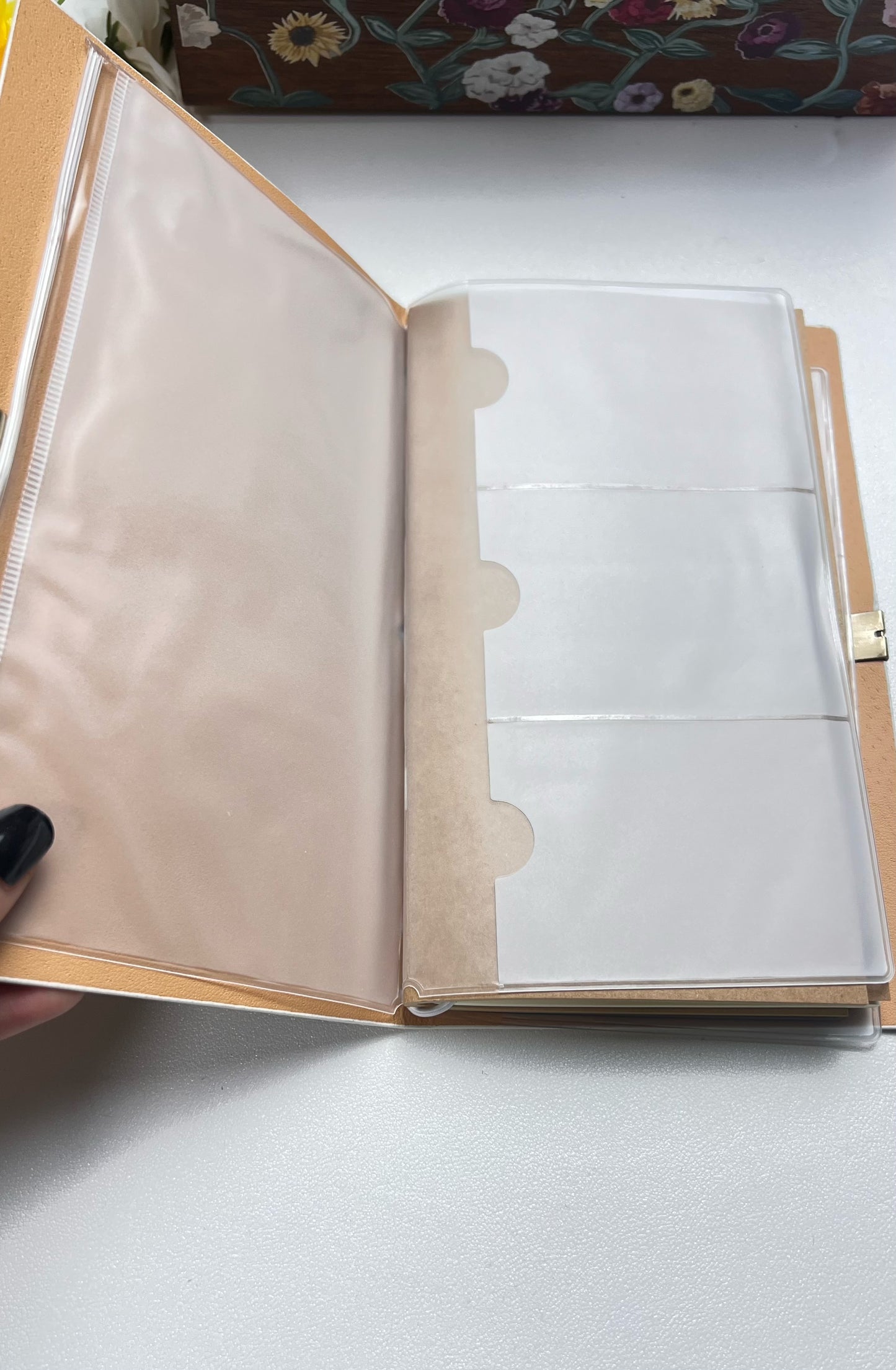 J-7 A6 size leather cover journal