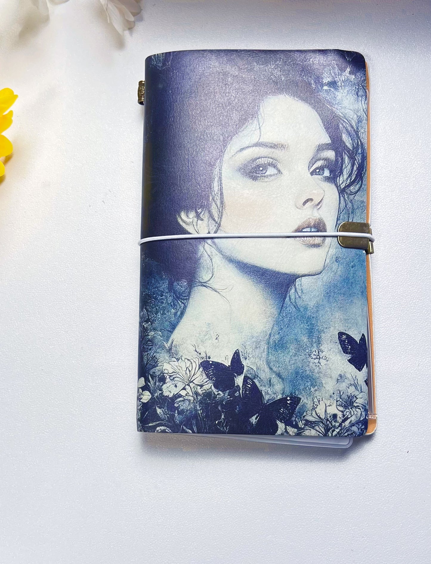 J-10 A6 size leather cover journal