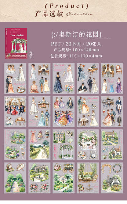 S-14 Masterpiece Collection Handbook Series Literary Story Theme Stickers 6Style