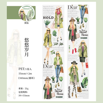 S-45 Fashion Magazine Series PET Tape for Character 6Style