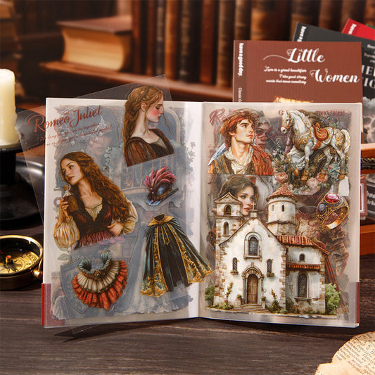 S-14 a Beautiful Day Masterpiece Collection Handbook Series Literary Story Theme Stickers 6Style