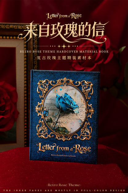 S-29 Retro Rose Theme Hardcover Material Book Letter from the Rose Series 4Style