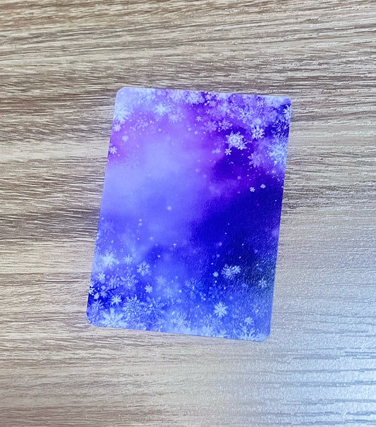 A-6 Snowflake background ATC card 20 pieces(2.5*3.5 inch)