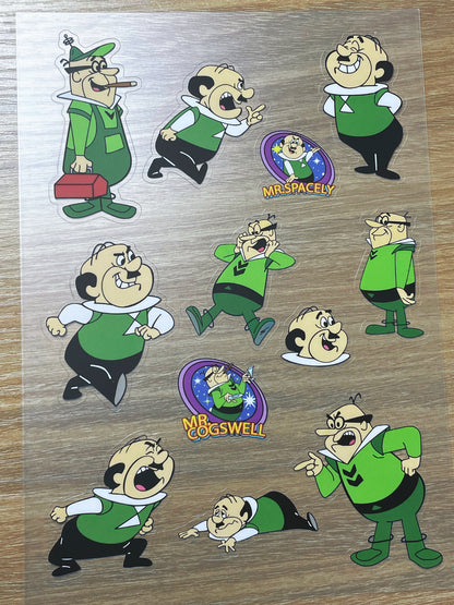 S99 The Jetsons sticker pet precut A5 size 6 pieces