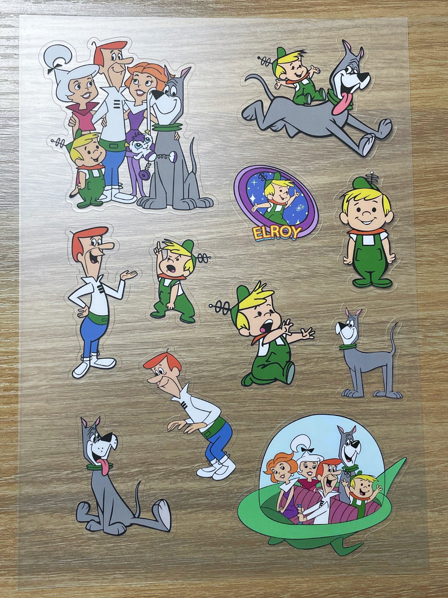 S99 The Jetsons sticker pet precut A5 size 6 pieces