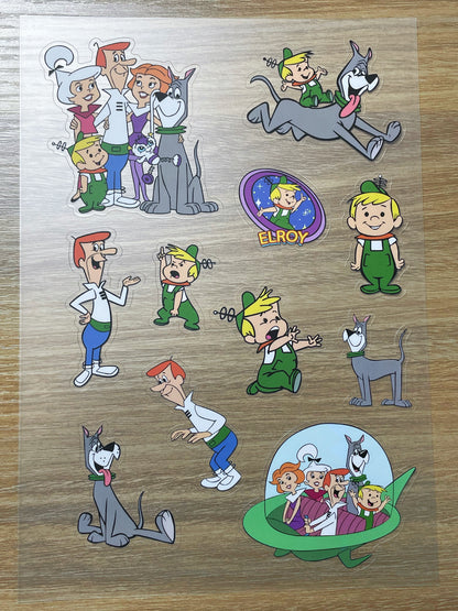 S99 The Jetsons sticker pet precut A5 size 6 pieces