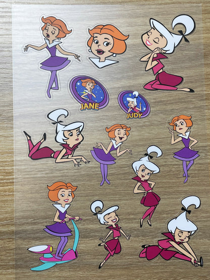 S99 The Jetsons sticker pet precut A5 size 6 pieces