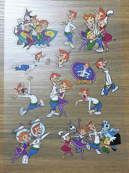 S99 The Jetsons sticker pet precut A5 size 6 pieces