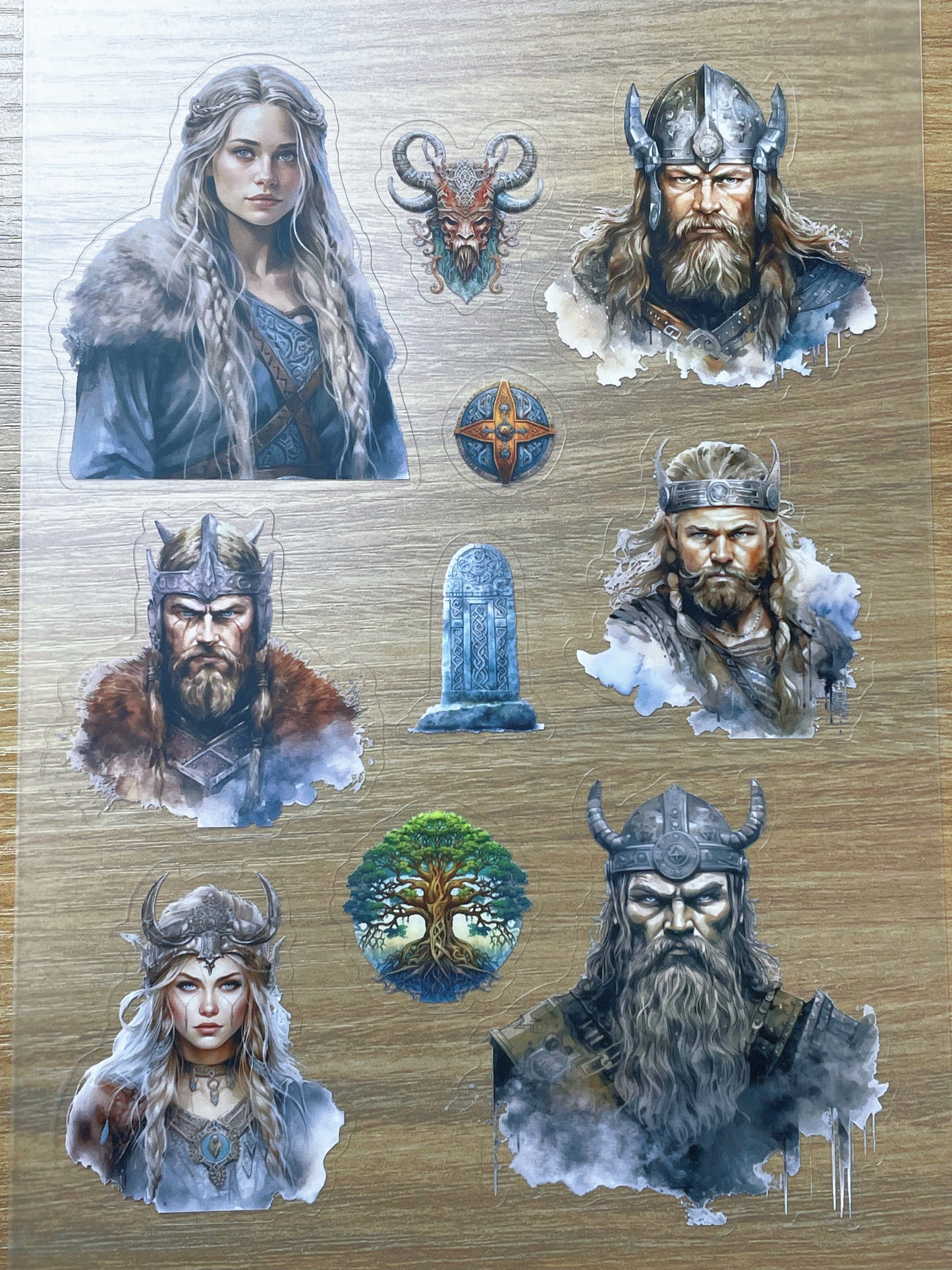 S97 Norse Viking Chronocle sticker pet precut A5 size 7 pieces