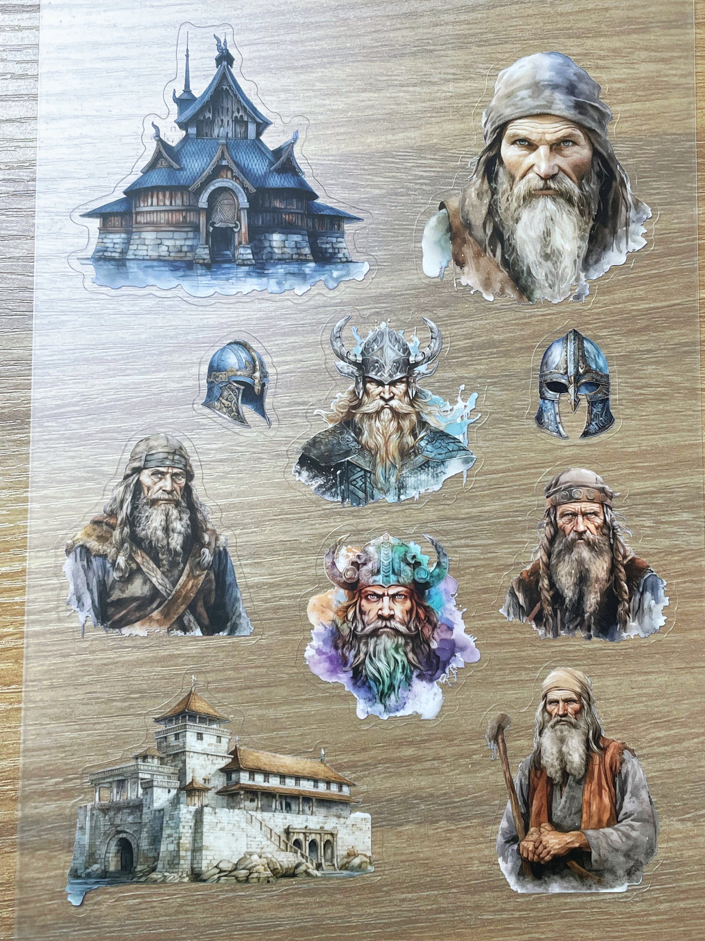 S97 Norse Viking Chronocle sticker pet precut A5 size 7 pieces