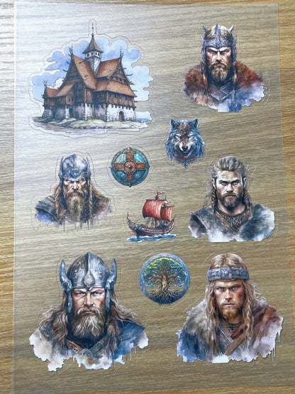 S97 Norse Viking Chronocle sticker pet precut A5 size 7 pieces