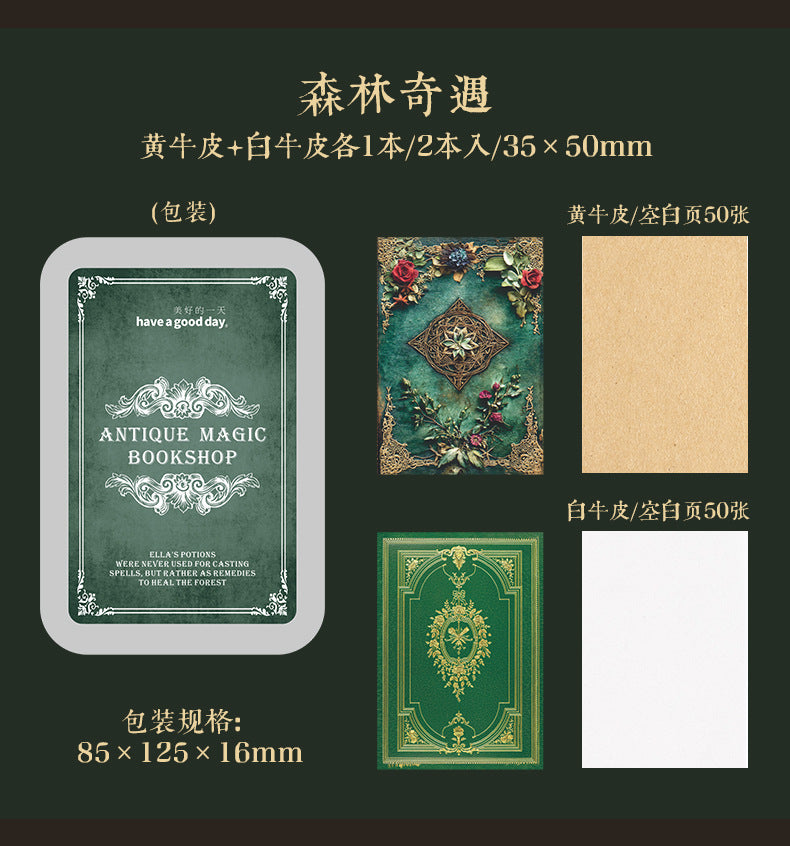 P-10 A Beautiful Day Set Small Book Material Book Antique Magic Bookstore Series 4Style